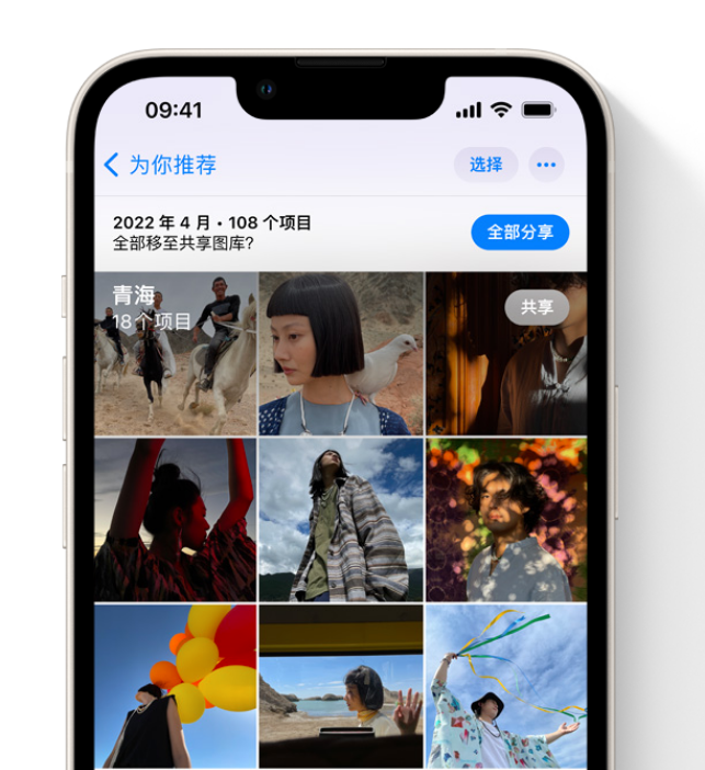 黄骅苹果维修网点分享在 iPhone 上使用共享图库 