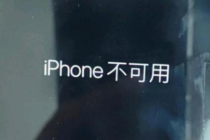 黄骅苹果服务网点分享锁屏界面显示“iPhone 不可用”如何解决 